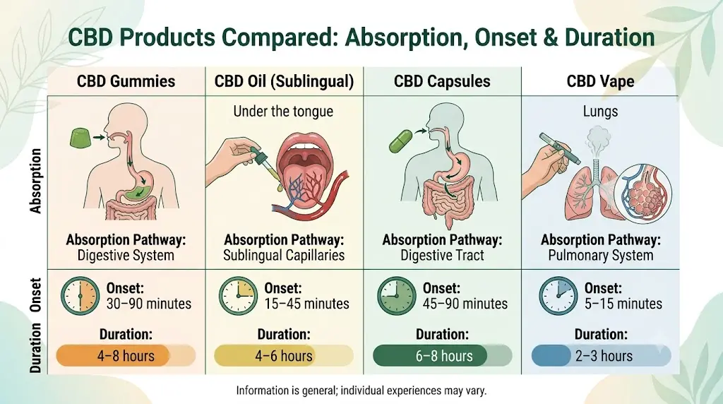 Why Do CBD Gummies Stay in Your System Longer Than Other CBD Products?